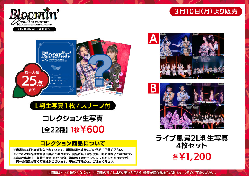 UF Goods Land お知らせ :: つばきファクトリー 10th Anniversary 